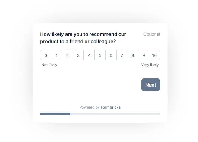 Net Promoter Score Survey