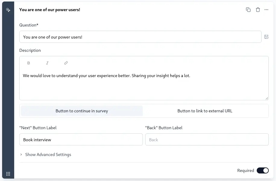 Overview of Statement question type