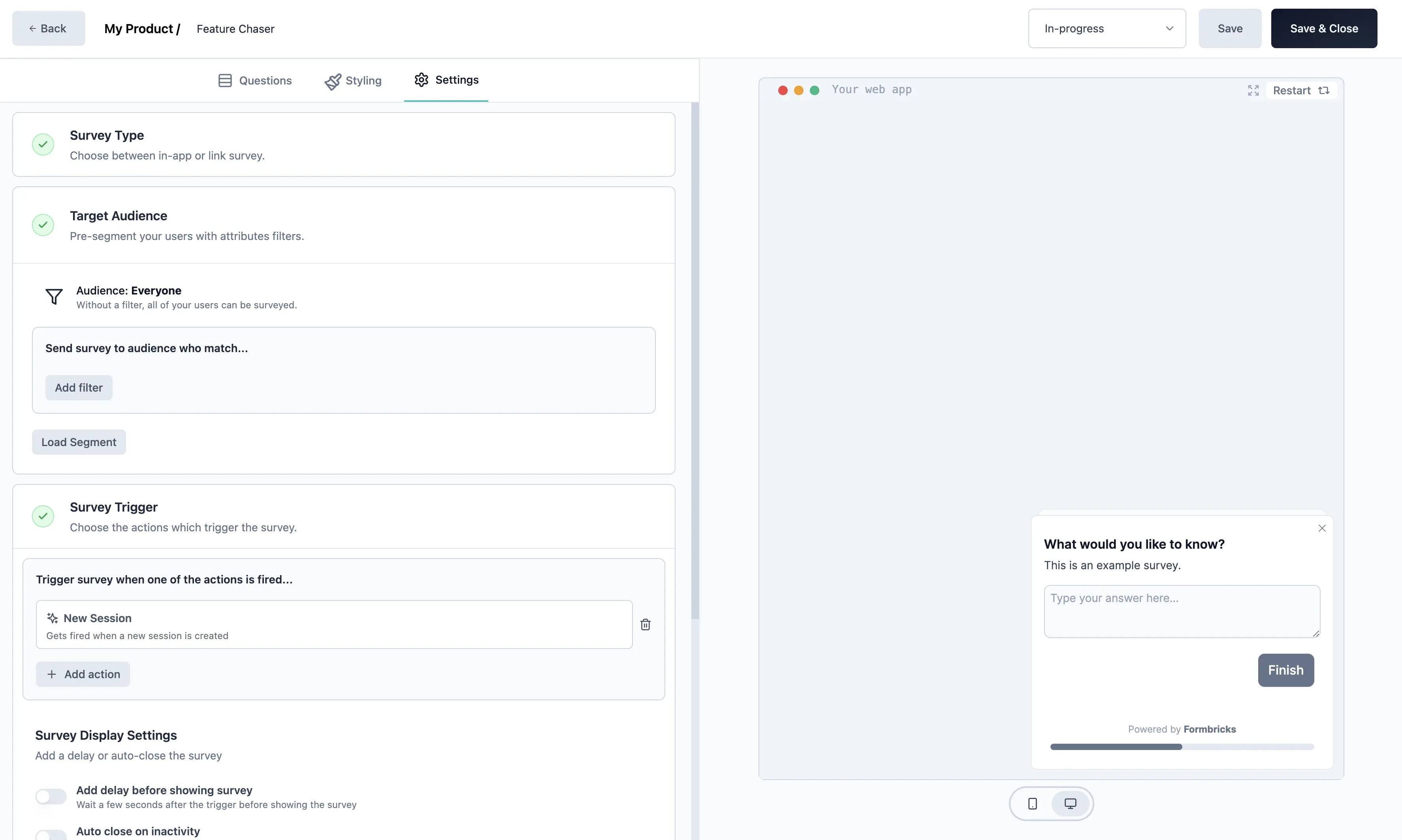 Targeting & Triggers with Formbricks